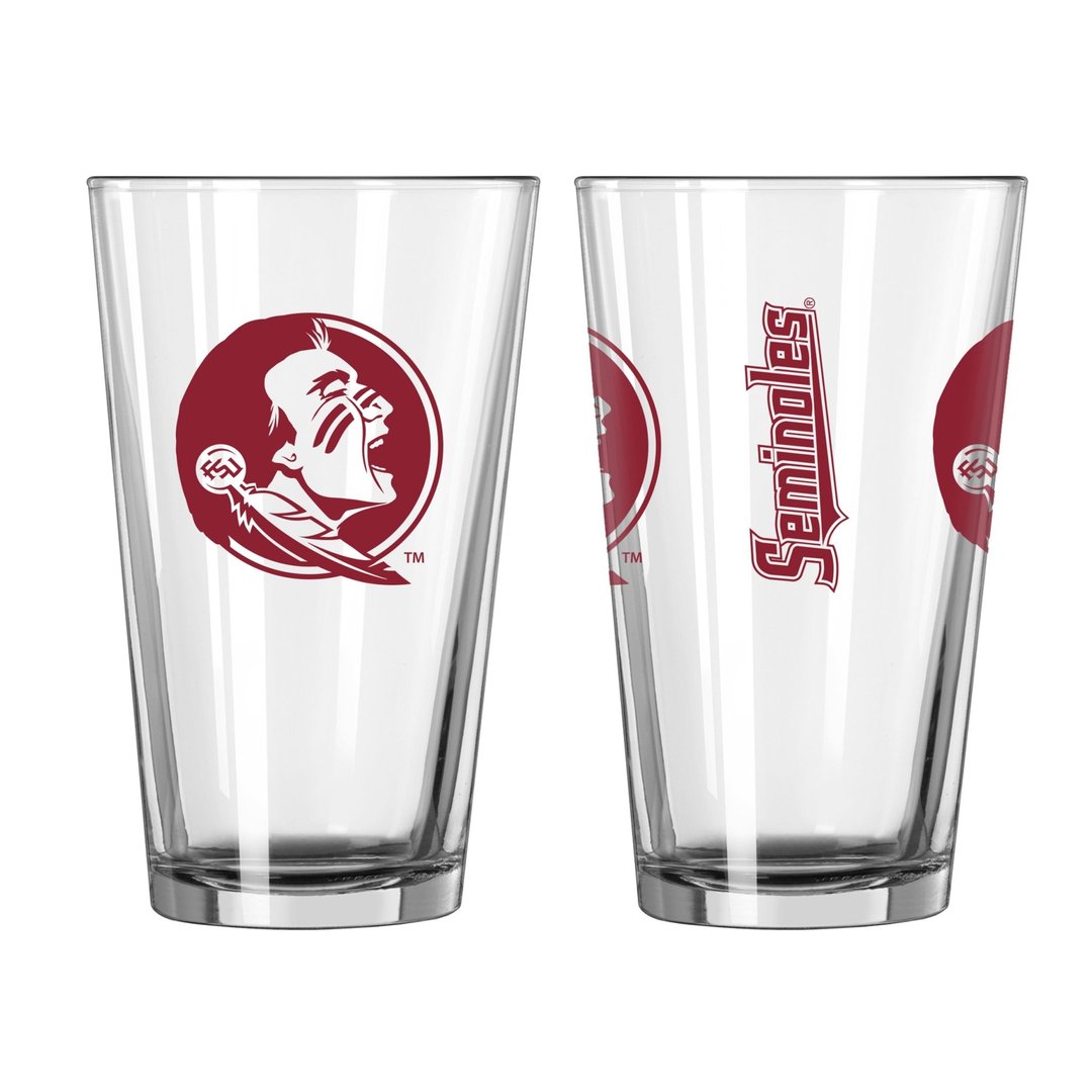 Florida State Seminoles 16 Oz. Gameday Pint Glasses Set