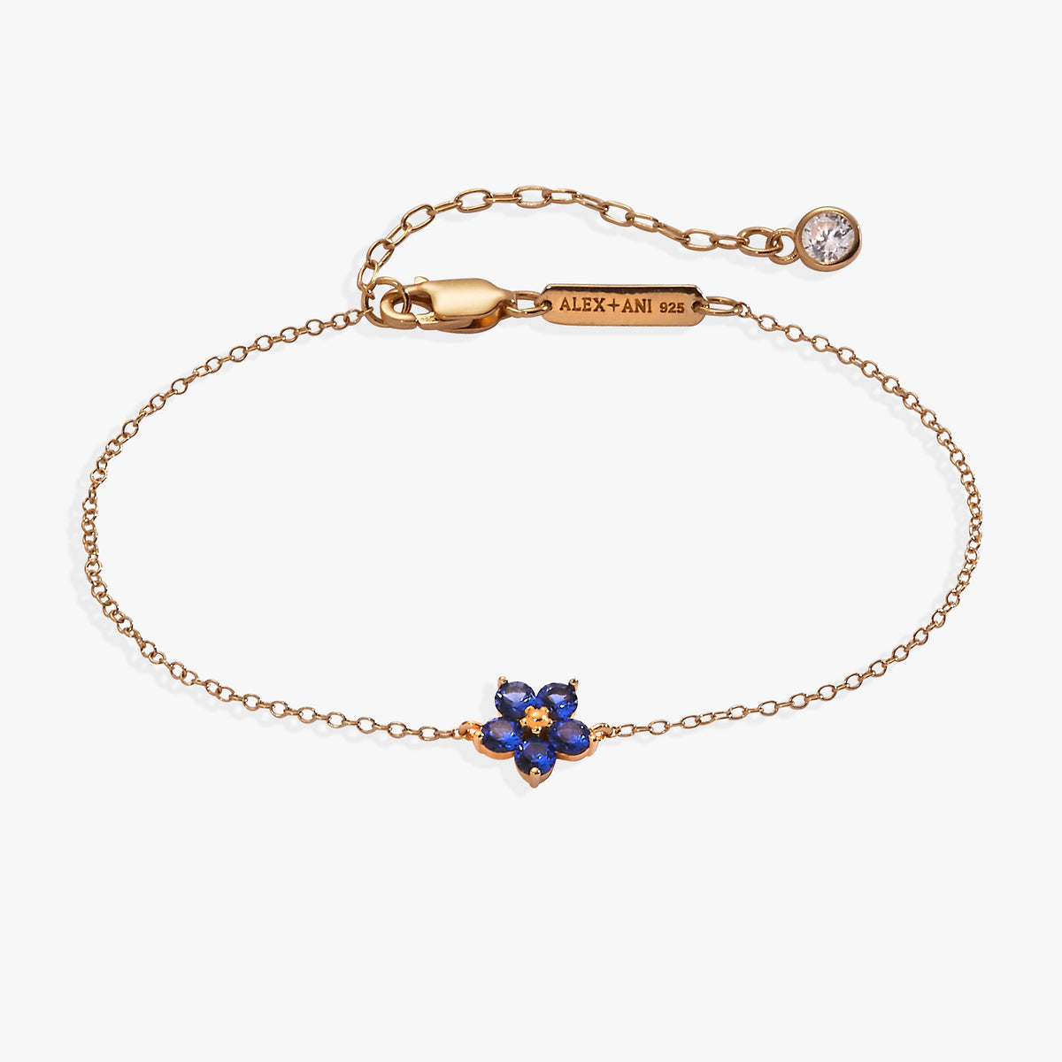 Crystal Forget-Me-Not Flower Bracelet