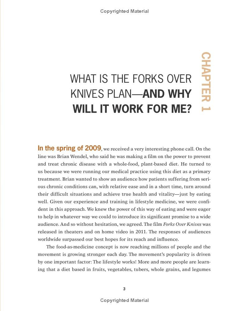 The Forks Over Knives Plan: How to Transition to the Life-Saving, Whole-Food, Plant-Based Diet (Spiral Bound)