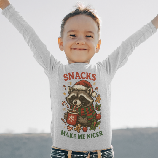 Snacks Youth & Toddler Long Sleeve Graphic Tee