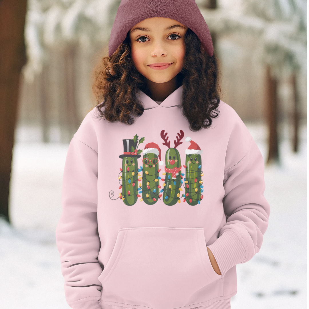 Christmas Pickle Party Youth Hoodie