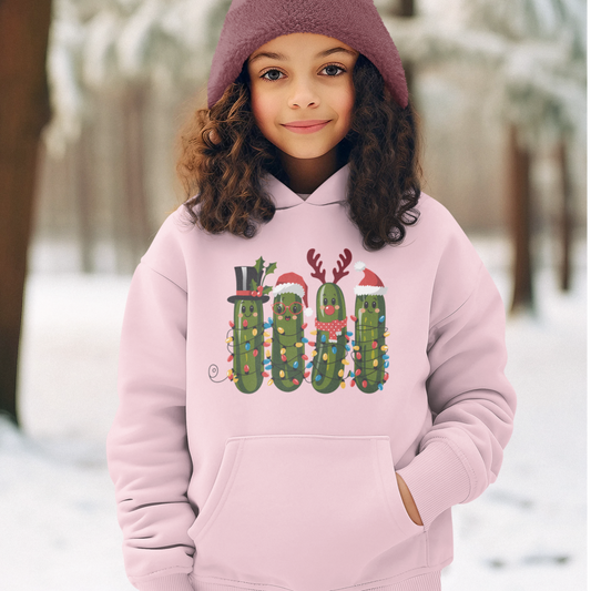 Christmas Pickle Party Youth Hoodie