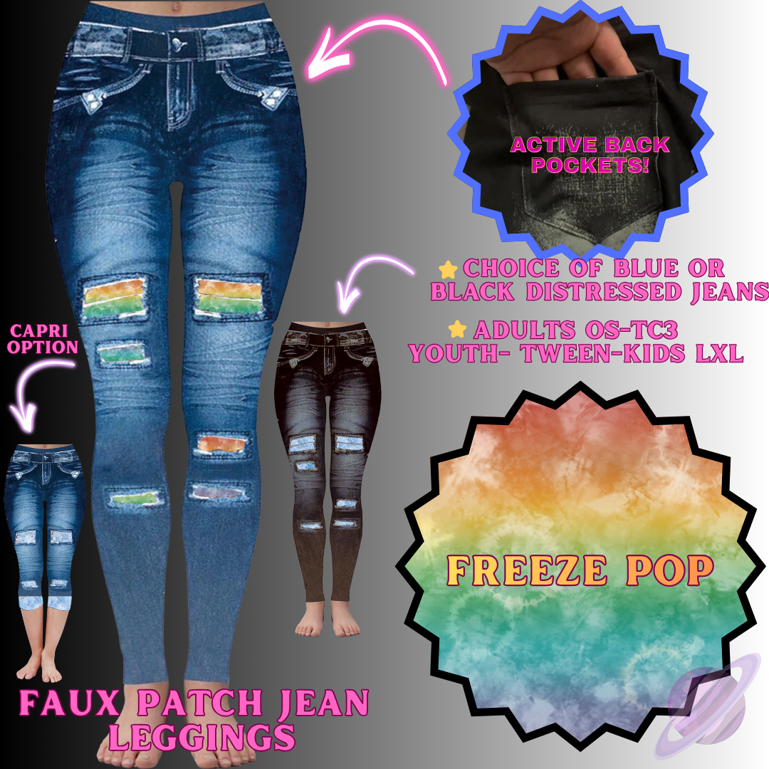FREEZE POP-FAUX JEAN LEGGING-PREORDER CLOSING 12/2 , ETA MID FEB.