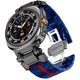 blue red