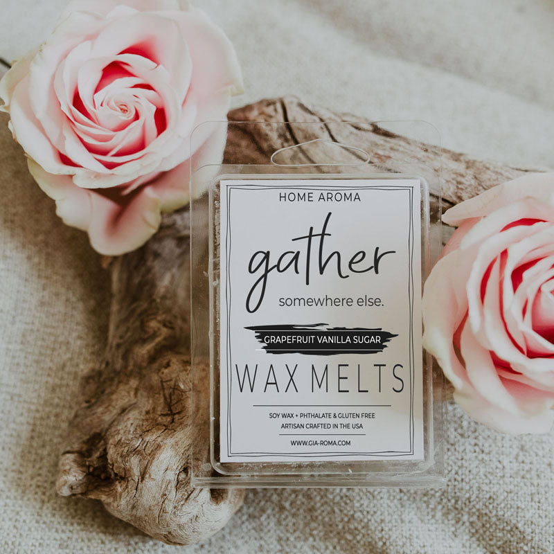 Grapefruit Vanilla Sugar Scented Candle Blend Soy Wax Aromatherapy Citrus Pink Grapefruit Vanilla