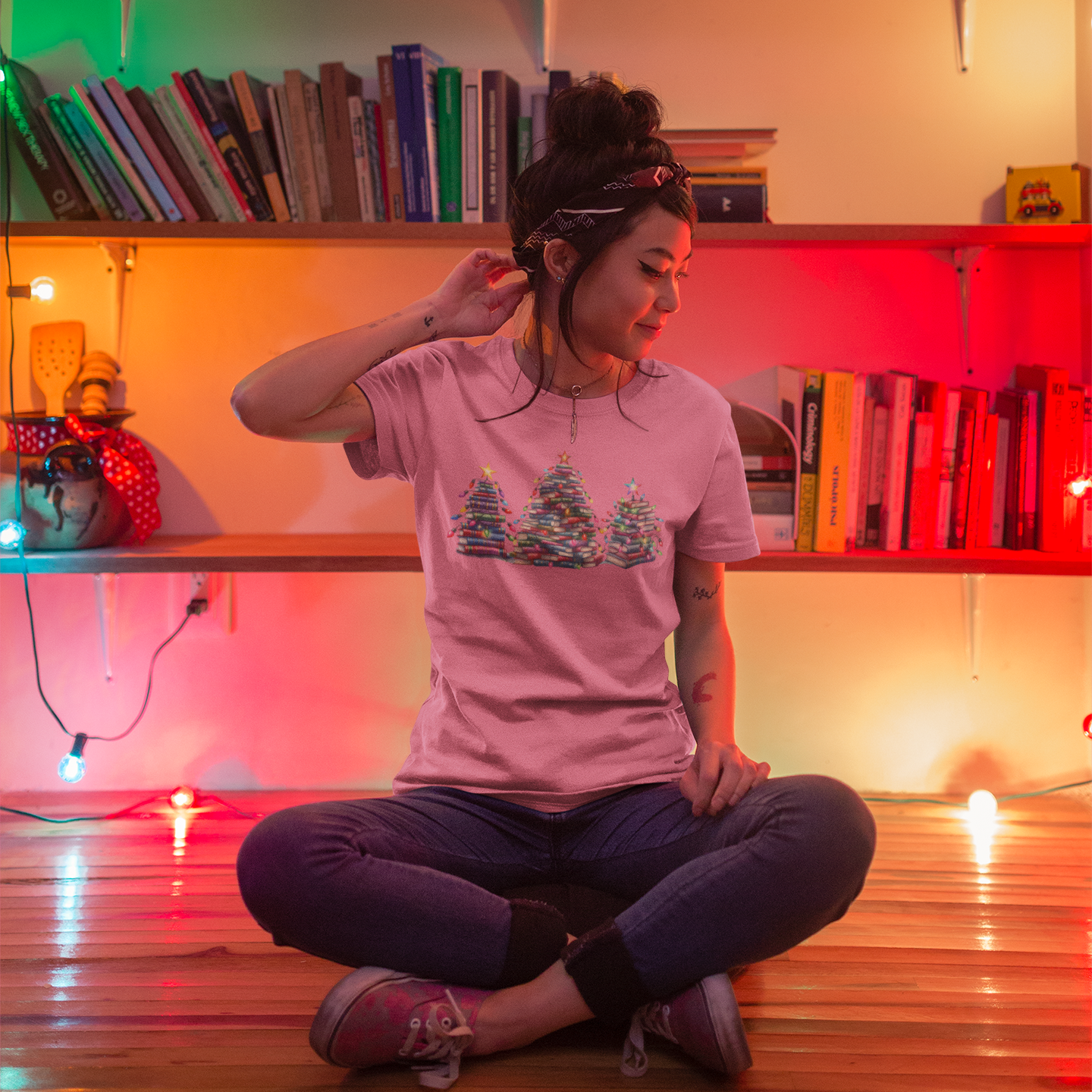 Booked for Christmas Graphic Tee