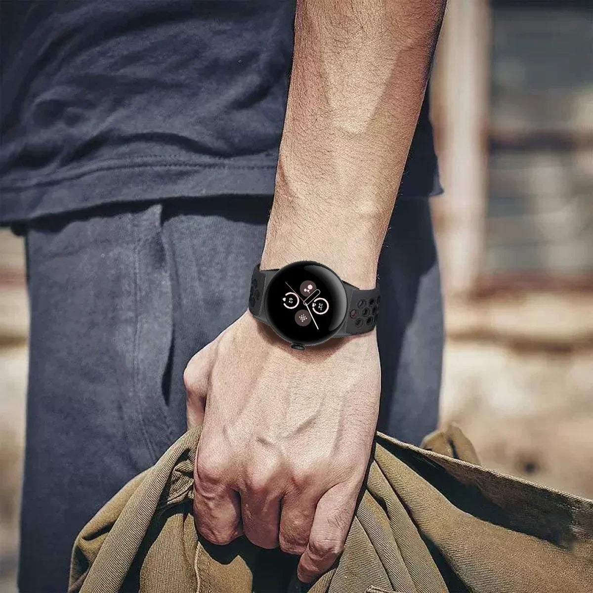 For Google Pixel 1-4 41/45mm Silicone Band - Breathable
