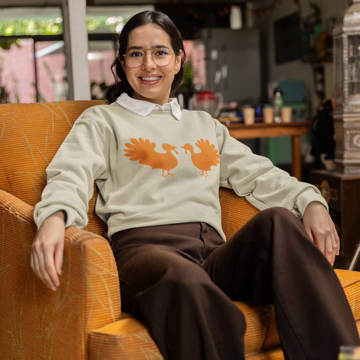 Turkey Talk Graphic Sweatshirt