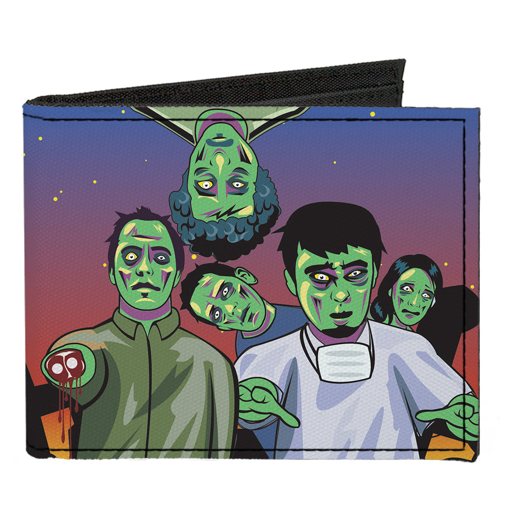 Canvas Bi-Fold Wallet - Walking Zombies