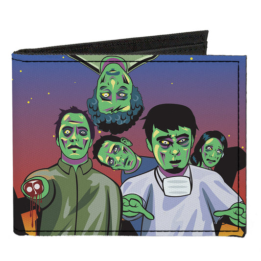 Canvas Bi-Fold Wallet - Walking Zombies