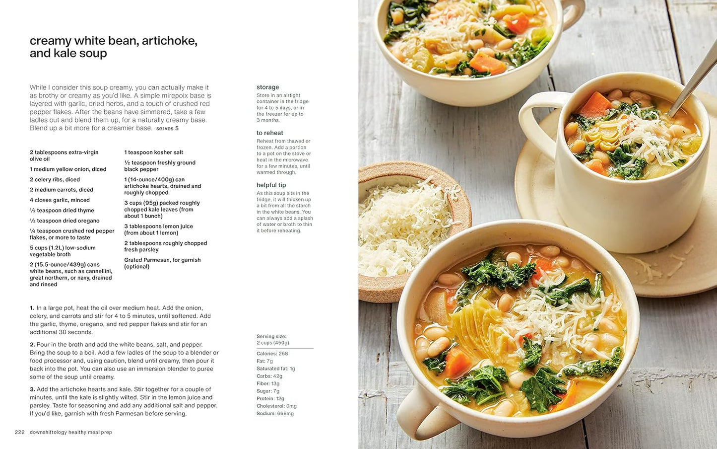 Downshiftology Healthy Meal Prep: 100+ Make-Ahead Recipes and Quick-Assembly Meals (Spiral Bound)