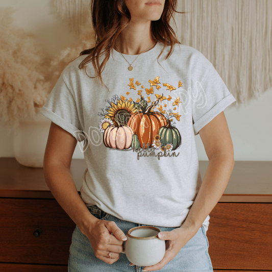 BUTTERFLY HELLO PUMPKIN TEE
