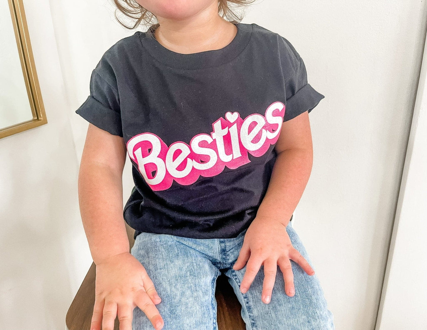 Besties Barbie Kids Tee - Black