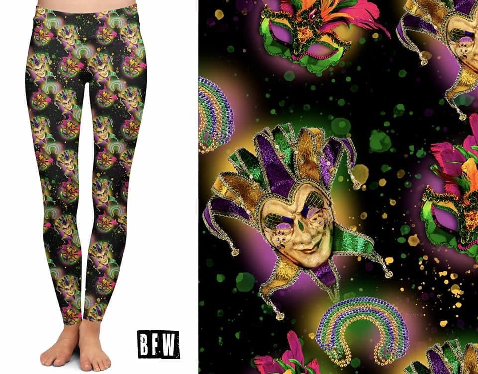 “Mardi Gras” Leggings