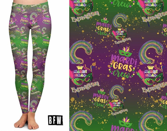 “Mardi Gras Beads” Leggings, Lounge Pants and Joggers