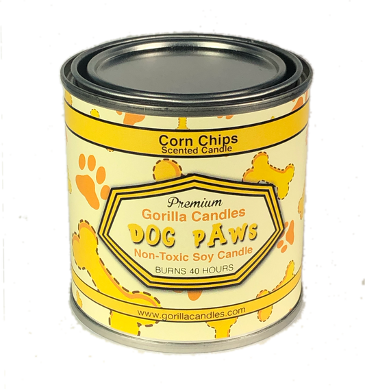 Novelty Dog Paws Corn Chips Scented Candle Aromatic Soy Wax Candle For Pet Lovers Home