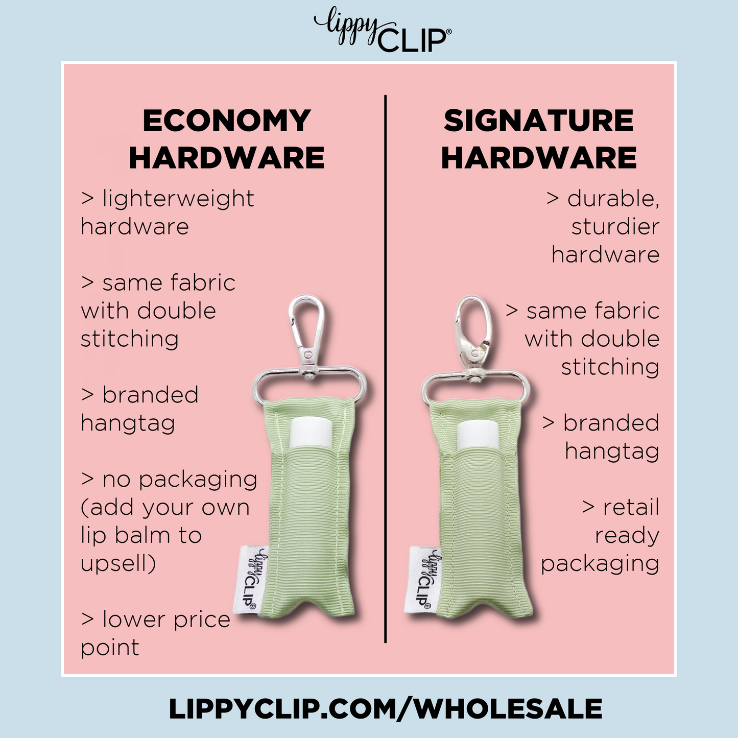 Llama LippyClip® - Economy Hardware + No Packaging