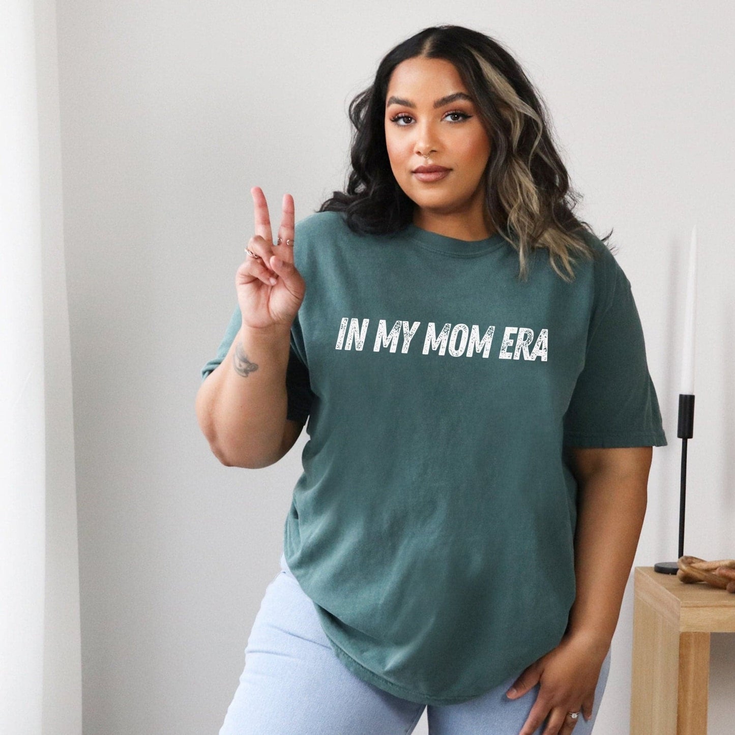 In My Mom Era Tee - Blue Spruce