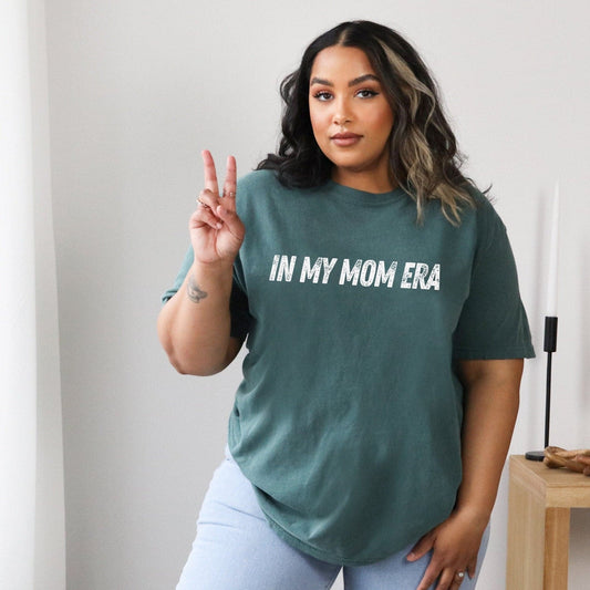 In My Mom Era Tee - Blue Spruce