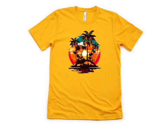 Island Sunset Graphic Tee