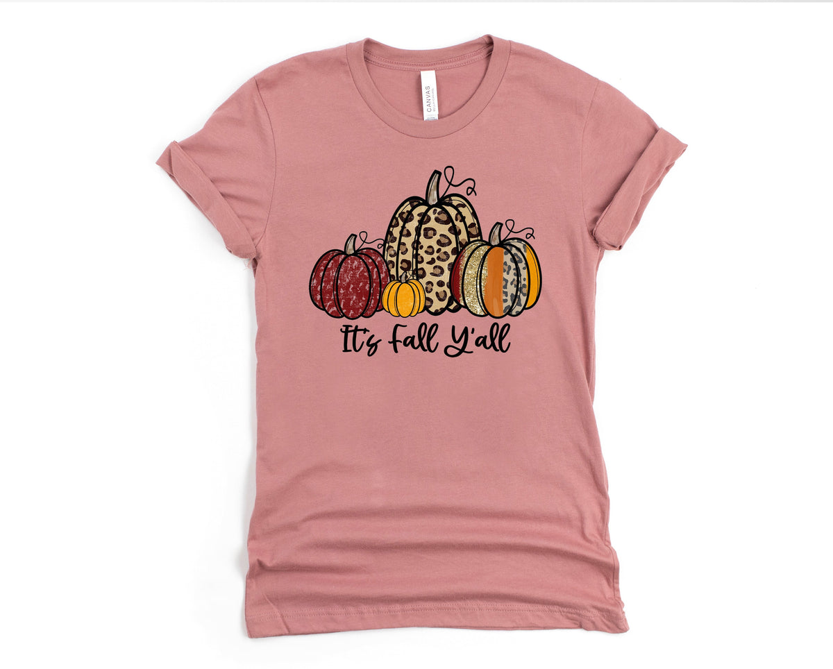 It's Fall Y'all Pumpkins Graphic Tee