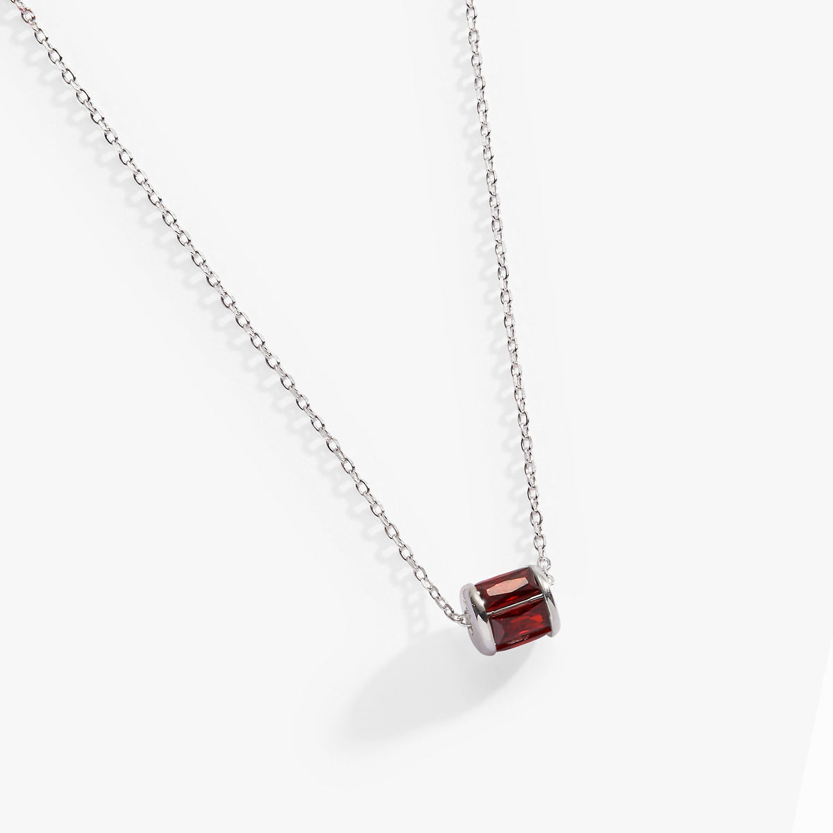 January Birthstone Precious Pendant Necklace