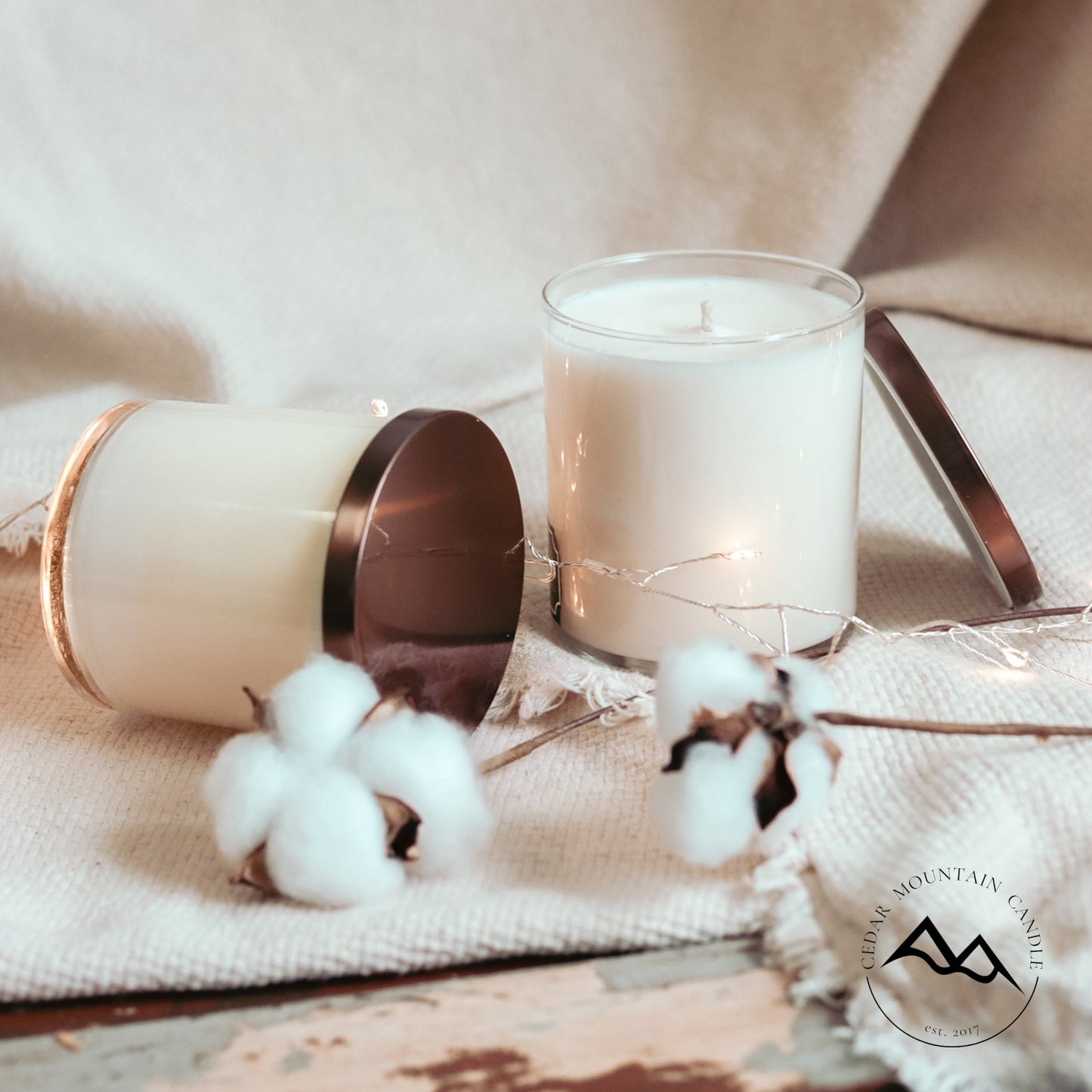 Rose Petals & Birch - 9 oz Whiskey Glass Candle