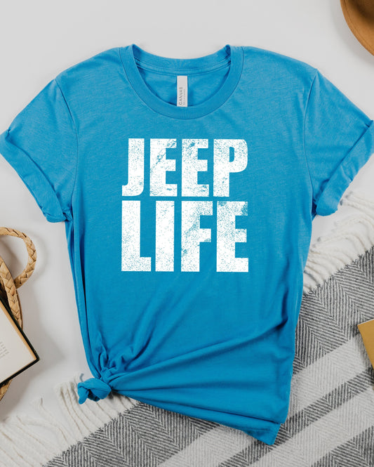 Jeep Life Distressed Graphic Tee