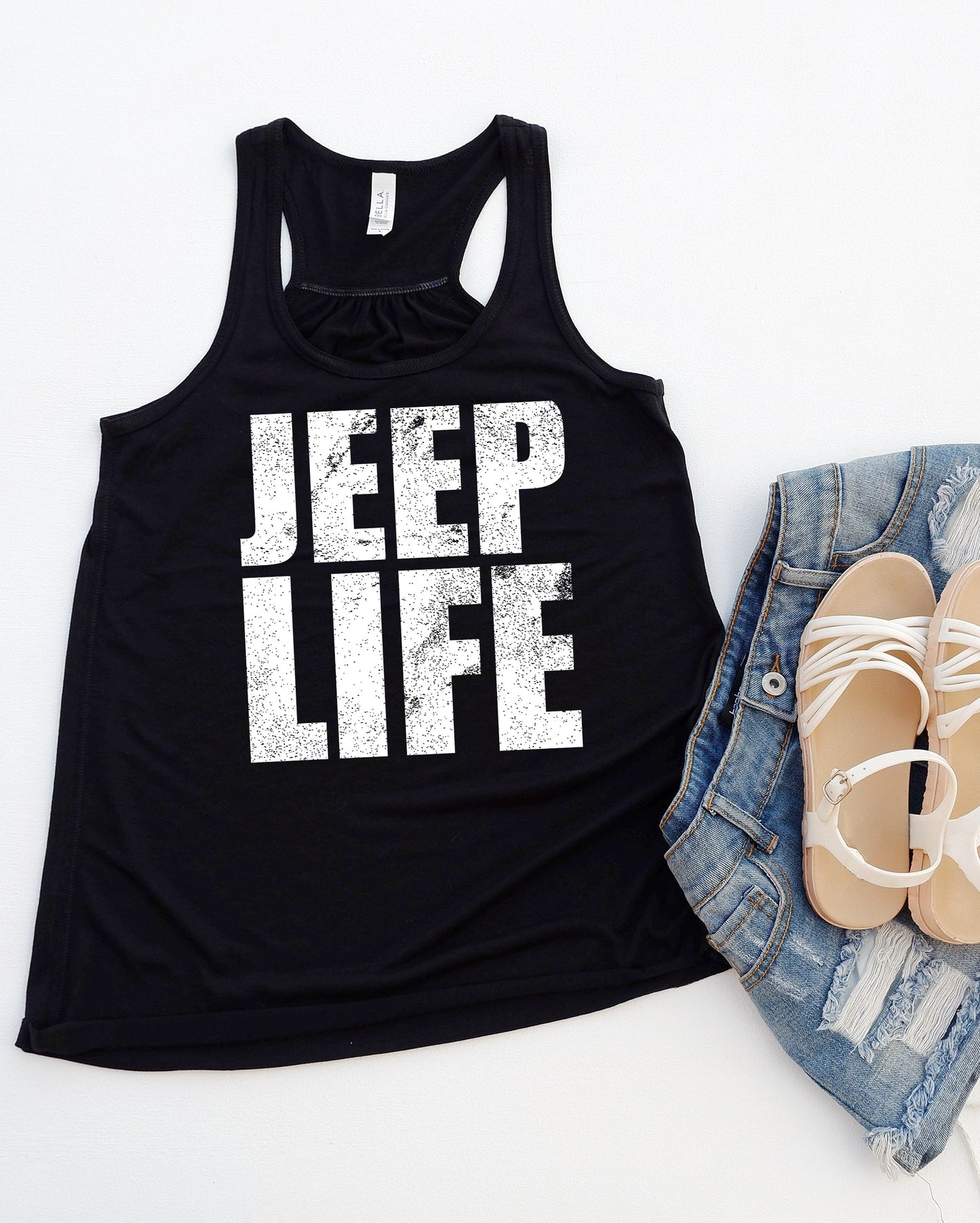 Jeep Life Distressed Graphic Tee