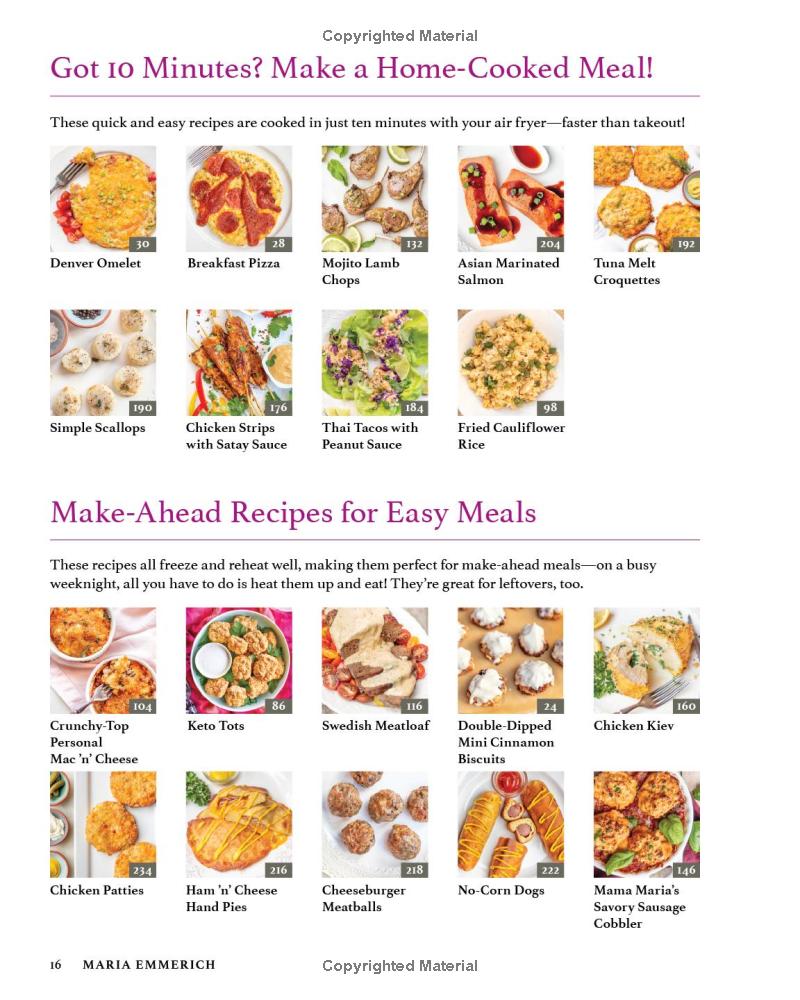 Keto Air Fryer: 100+ Delicious Low-Carb Recipes to Heal Your Body & Help You Lose Weight (Spiral Bound)