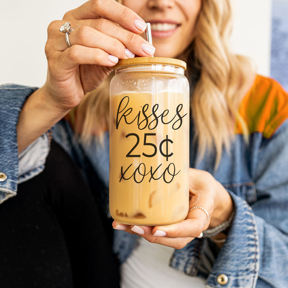 20oz Glass Tumbler With Bamboo Lid Sarcasm Is My Love Language Drinking Cup