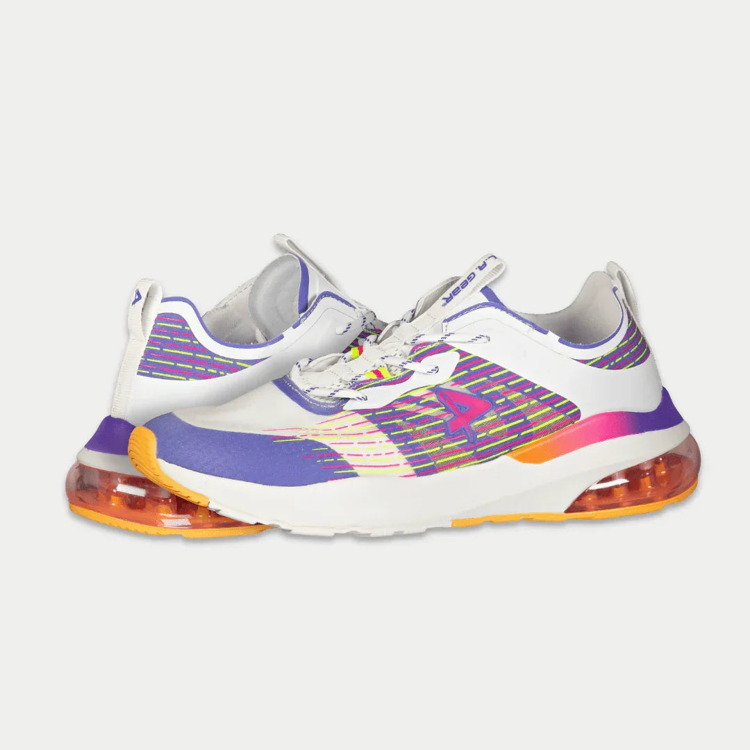 LA Gear Women's Artesia Lowtop | White x Purple x Orange