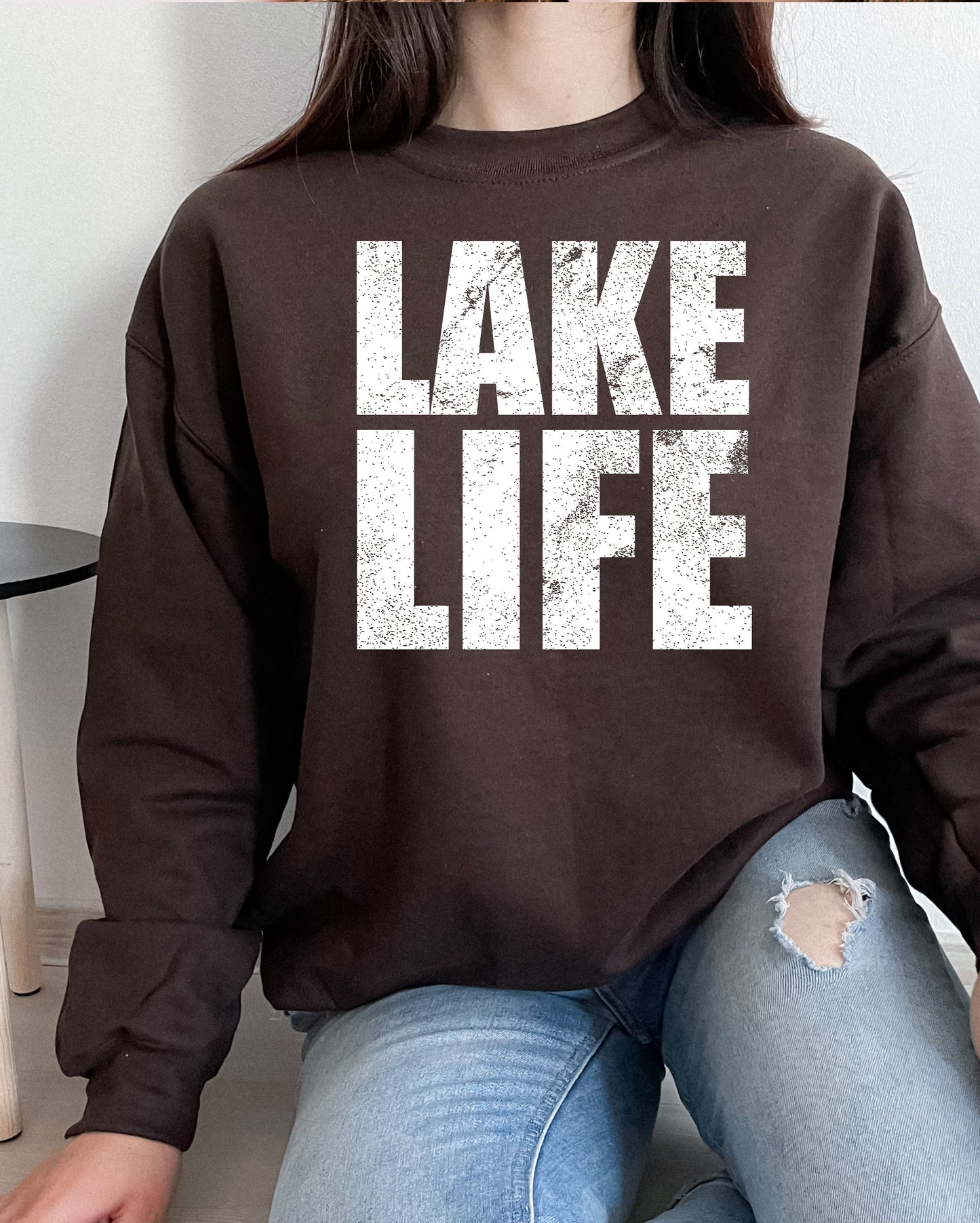 Lake Life Distressed Graphic Tee