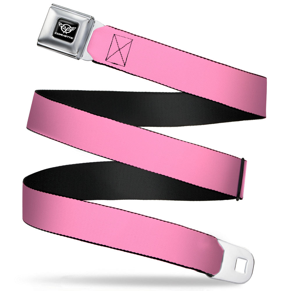 Corvette Seatbelt Belt - Baby Pink Webbing