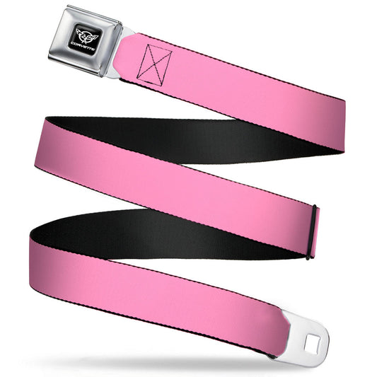 Corvette Seatbelt Belt - Baby Pink Webbing