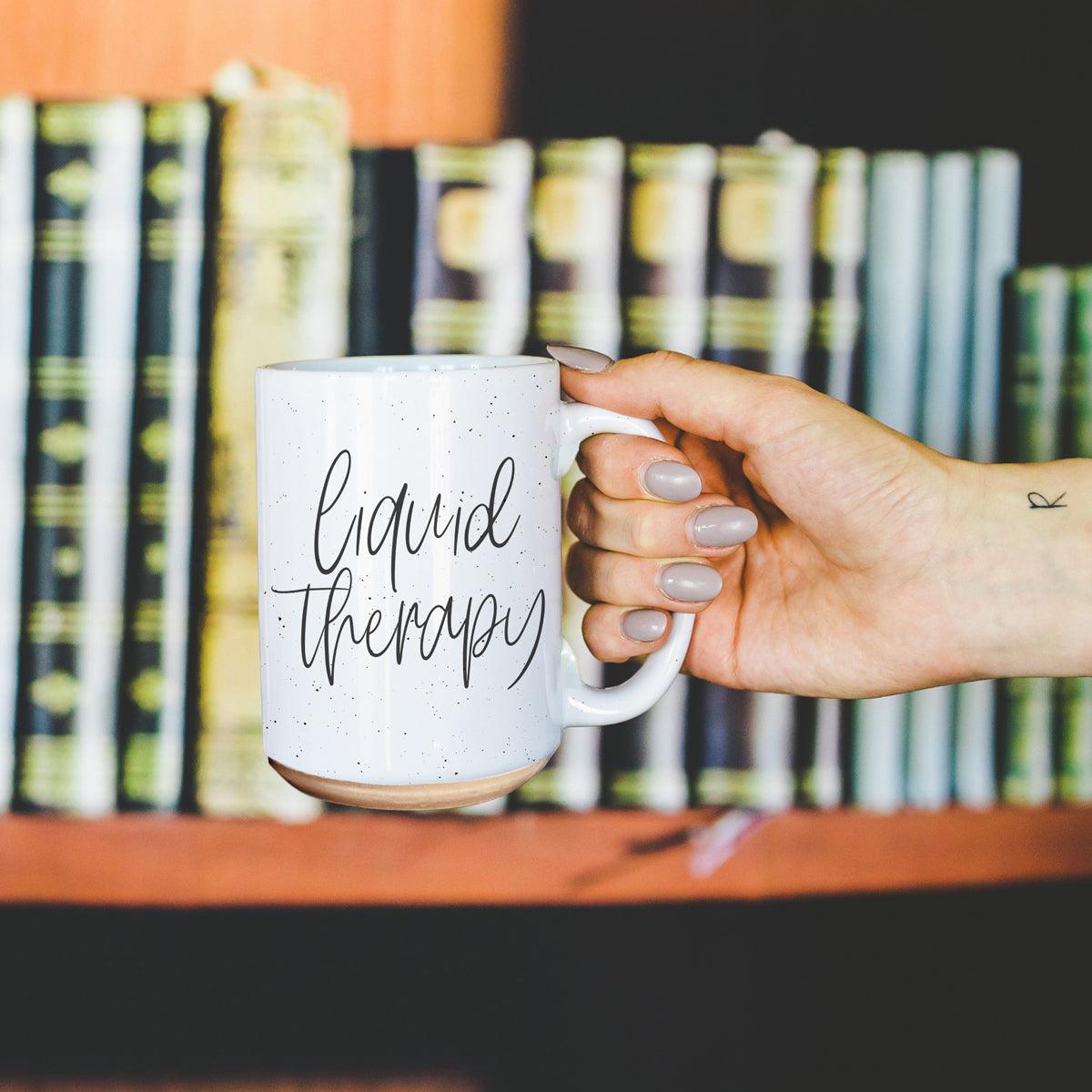 Liquid Therapy Ceramic Mug 16oz Relaxing Coffee Tea Cup Gift For Stress Relief