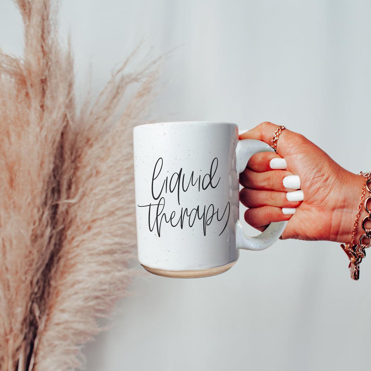 Liquid Therapy Ceramic Mug 16oz Relaxing Coffee Tea Cup Gift For Stress Relief