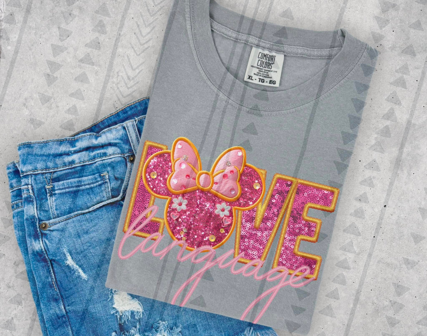 LOVE LANGUAGE PINK TEE