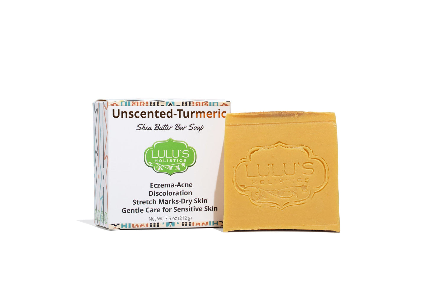 Unscented Turmeric Shea Butter Bar Soap for Soft, Soothed, and Naturally Glowing Skin