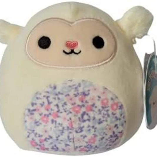 Squishmallows Sophie the Lamb with Pink Floral Belly 5" Fluffy Cracker Barrel Easter 2022 Exclusive Stuffed Plush