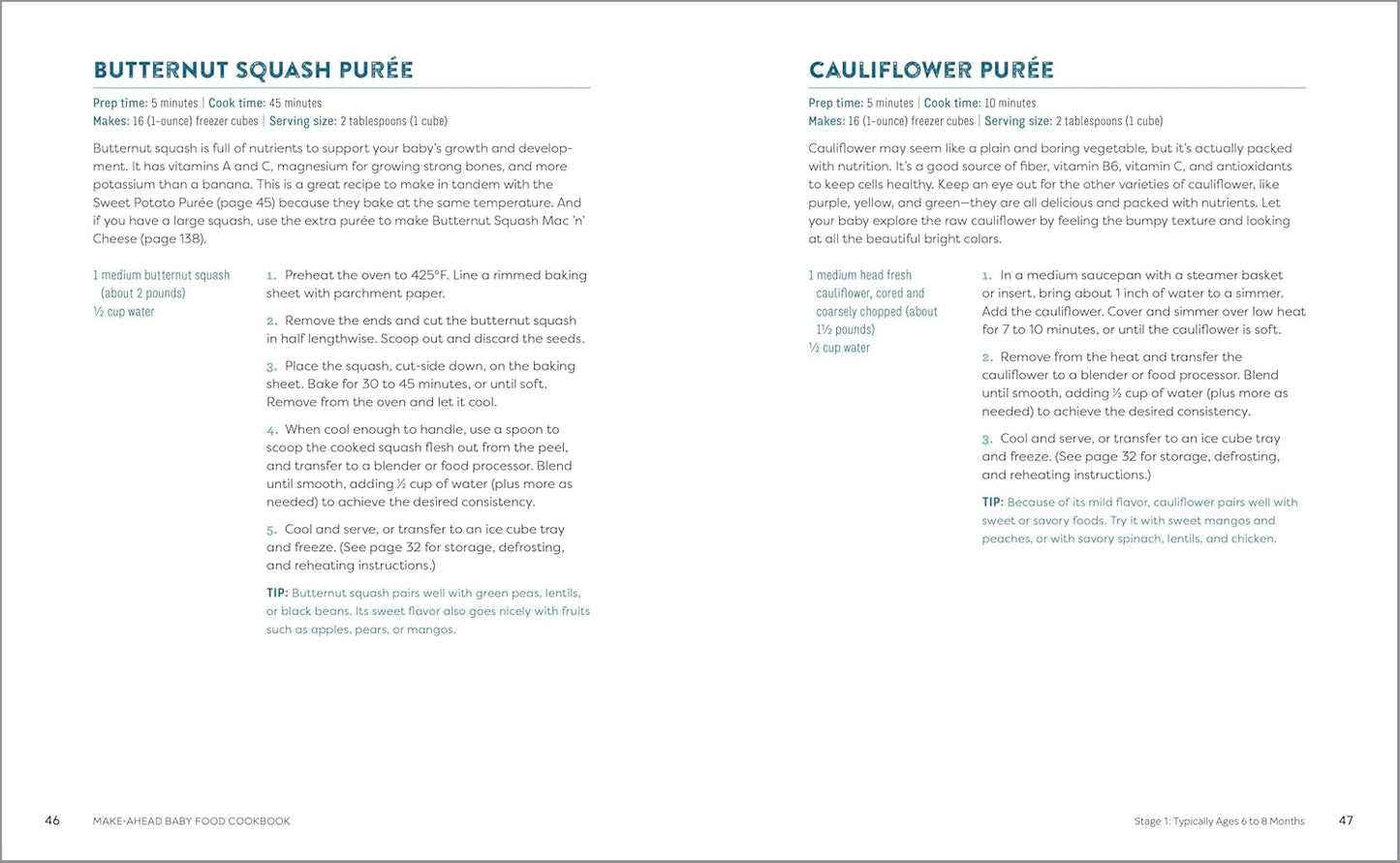 Make-Ahead Baby Food Cookbook: Meal Plans and Recipes for Every Stage (Spiral Bound)