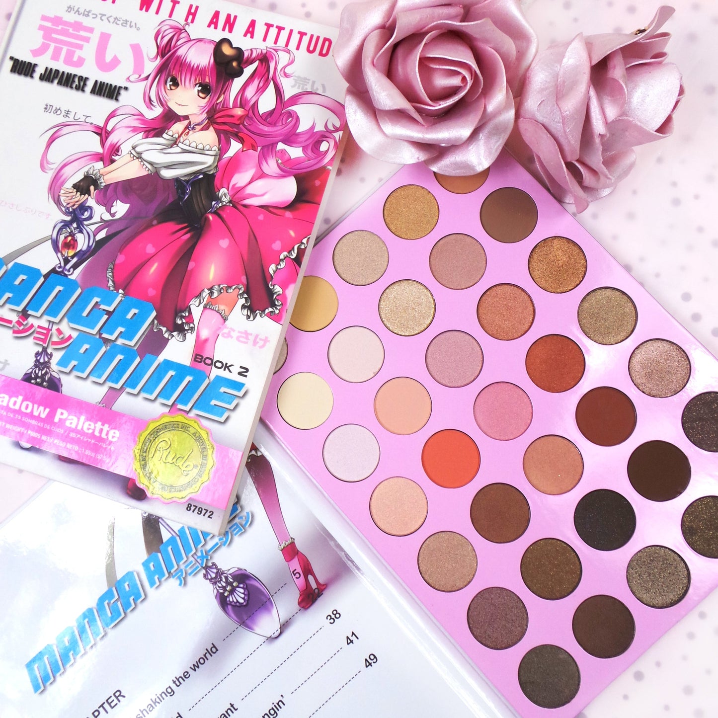 Chibi Manga Anime Makeup 35 Eyeshadow Palette Book 2