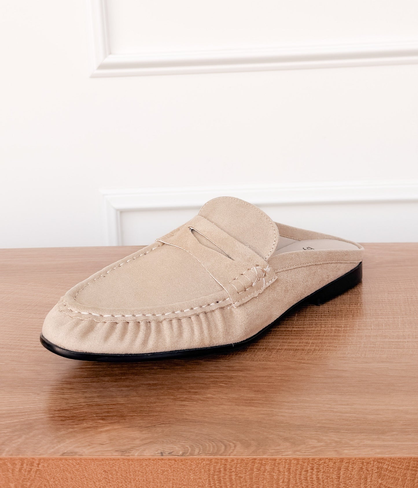 Margot Slide Loafer in Cream