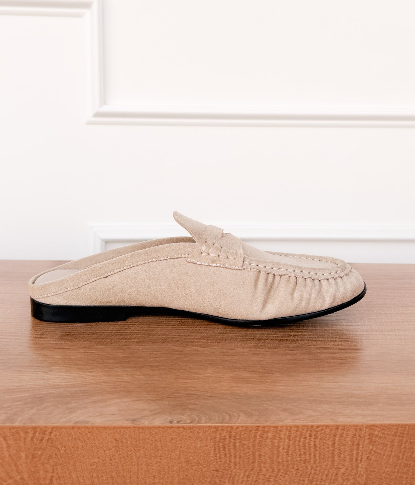 Margot Slide Loafer in Cream