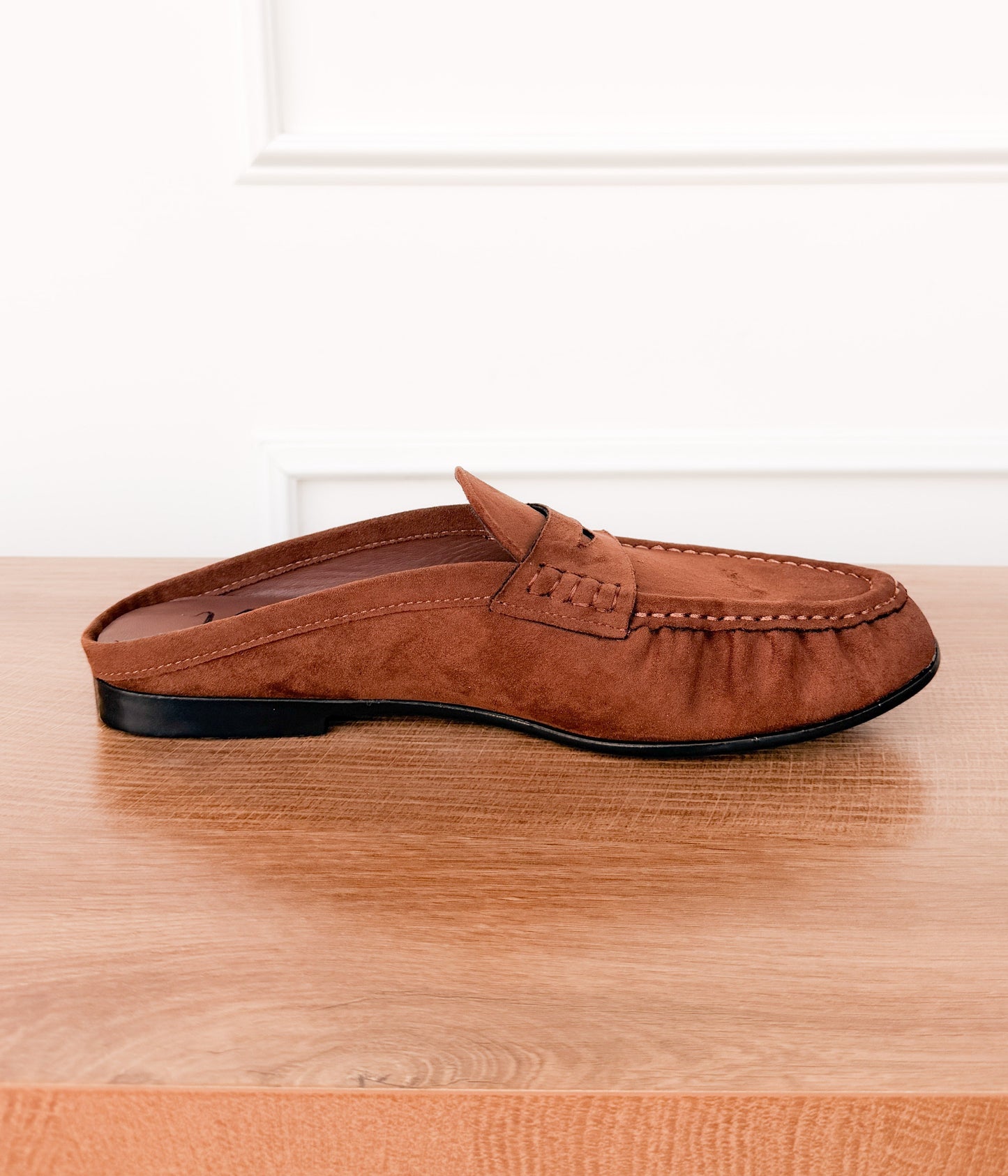 Margot Slide Loafer in Chocolate