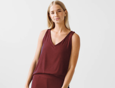 MAROON LOUNGE TANK