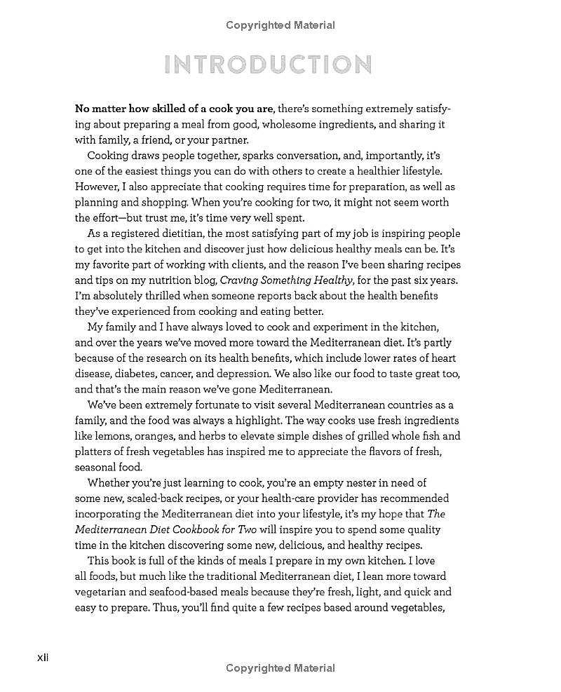 The Mediterranean Diet Cookbook for Two: 100 Perfectly Portioned Recipes for Healthy Eating (Spiral Bound)