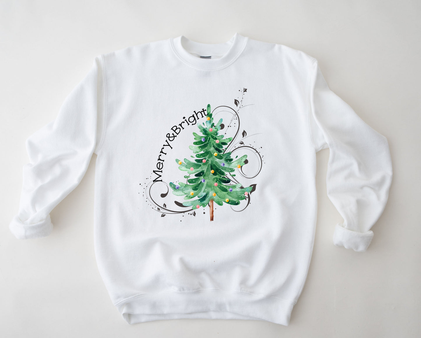 Merry & Bright Tree Graphic Tee