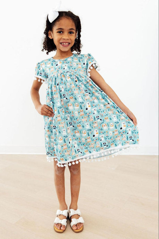 Furry Friends Pom Pom Dress