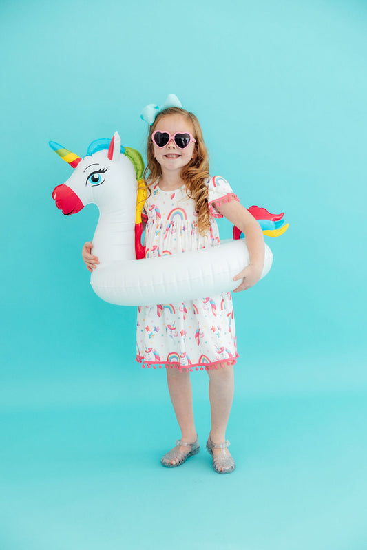 Unicorn Magic Pom Pom Dress